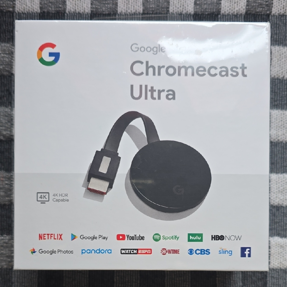 NEW Google Chromecast Ultra - Black